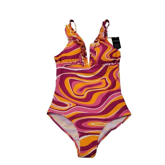 Serra Ladies Premium Swimsuit Swirl Print - Picture 1 of 12